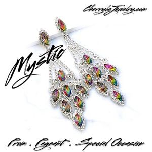 Jewelry - Mystic Topaz Crystal Chandelier Event Earrings Jewelry - Mystic Topaz Crystal Chandelier Event Earrings